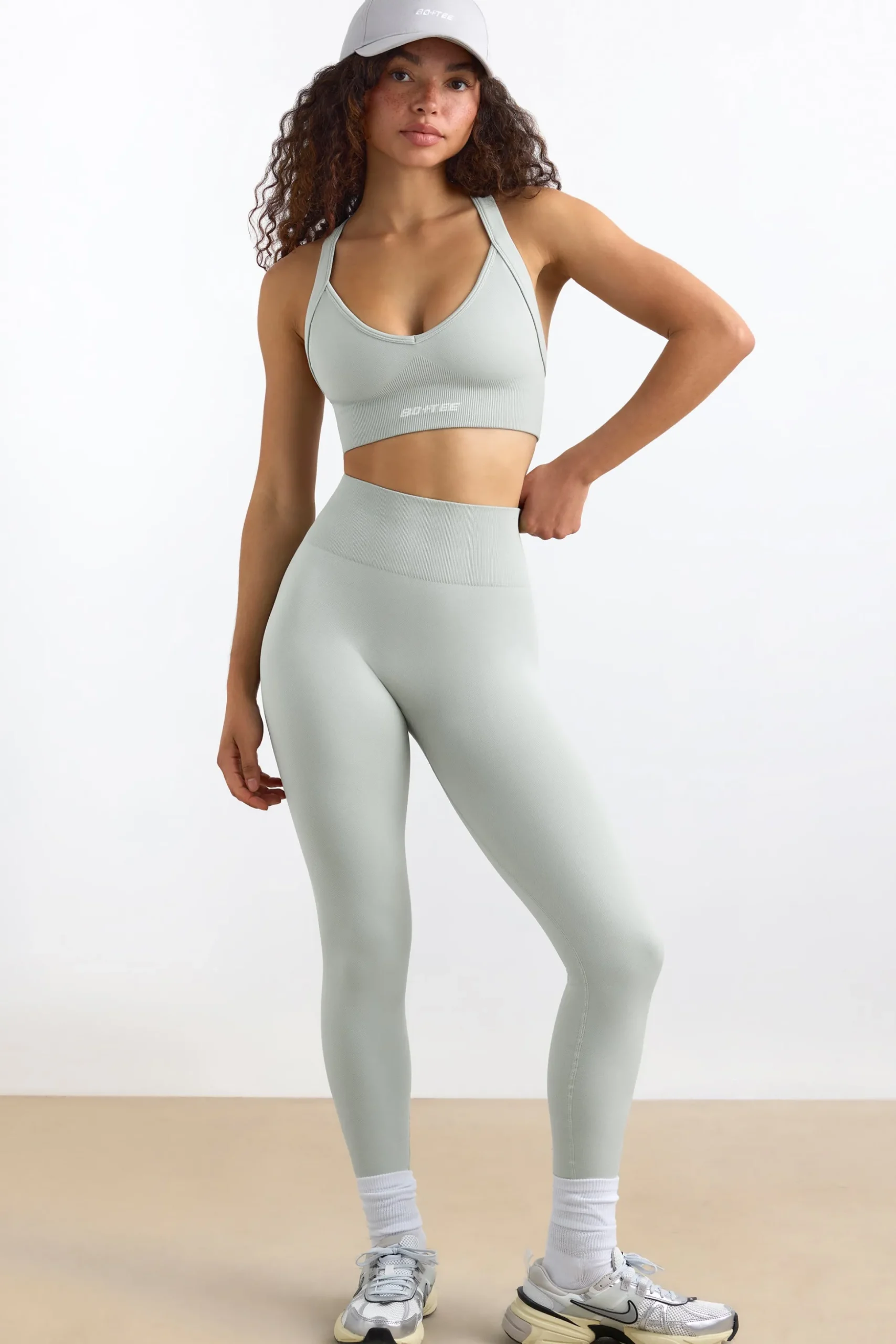 Oh Polly Matching Sets | Leggings^Super Sculpt Seamless Leggings in Fog IceGrey