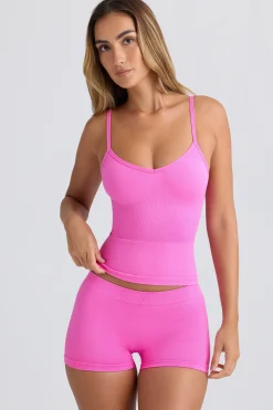 Oh Polly Matching Sets | Tops^Super Sculpt Seamless Longline Tank Top in Sugar Pink SugarPink