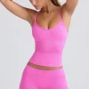 Oh Polly Matching Sets | Shorts^Super Sculpt Seamless Mid-Rise Mini Shorts in Sugar Pink SugarPink