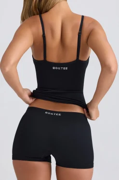 Oh Polly Shorts | Matching Sets^Super Sculpt Seamless Mid-Rise Mini Shorts in Black
