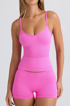 Oh Polly Matching Sets | Shorts^Super Sculpt Seamless Mid-Rise Mini Shorts in Sugar Pink SugarPink