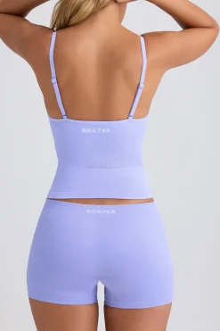 Oh Polly Matching Sets | Shorts^Super Sculpt Seamless Mid-Rise Mini Shorts in Periwinkle
