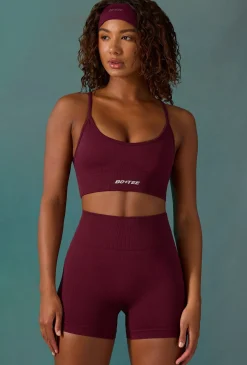 Oh Polly Matching Sets | Shorts^Super Sculpt Seamless Mini Shorts in Plum