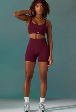 Oh Polly Matching Sets | Shorts^Super Sculpt Seamless Mini Shorts in Plum