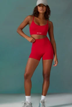 Oh Polly Matching Sets | Shorts^Super Sculpt Seamless Mini Shorts in Tango Red TangoRed