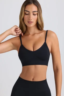 Oh Polly Matching Sets | Sports Bras^Super Sculpt Seamless Scoop-Back Sports Bra in Black