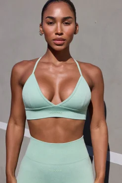 Oh Polly Women'S Clothing Sale - $65 And Under | Women'S Clothing Sale - $40 And Under^Super Sculpt Seamless Triangle Sports Bra in Pistachio