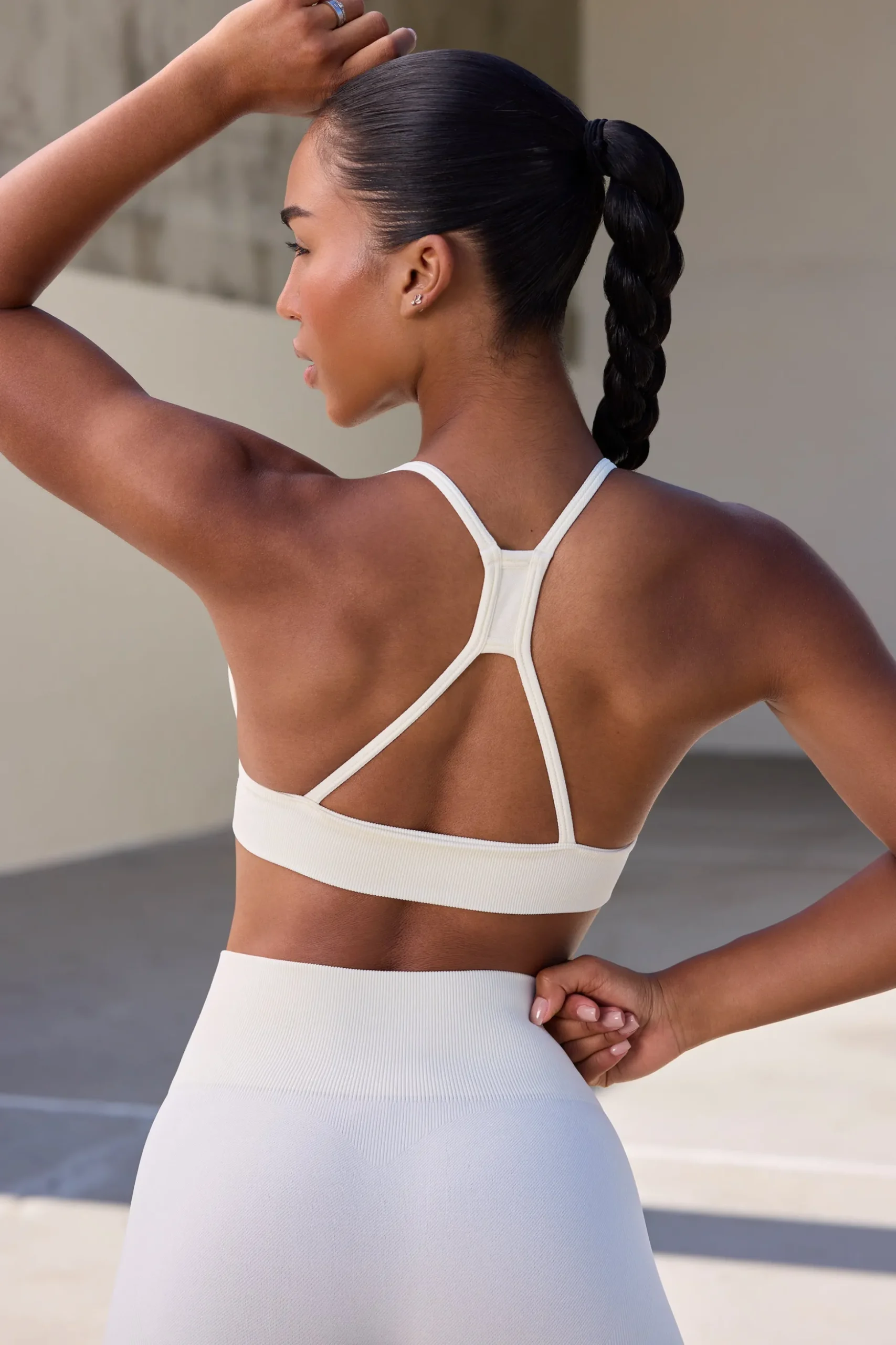 Oh Polly Women'S Clothing Sale - $65 And Under | Women'S Clothing Sale - $40 And Under^Super Sculpt Seamless Triangle Sports Bra in Eggshell