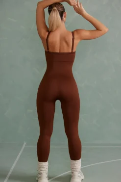Oh Polly Women'S Clothing Sale - $65 And Under | Women'S Clothing Sale - $40 And Under^Super Sculpt Unitard in Copper Brown CopperBrown