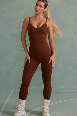 Oh Polly Women'S Clothing Sale - $65 And Under | Women'S Clothing Sale - $40 And Under^Super Sculpt Unitard in Copper Brown CopperBrown