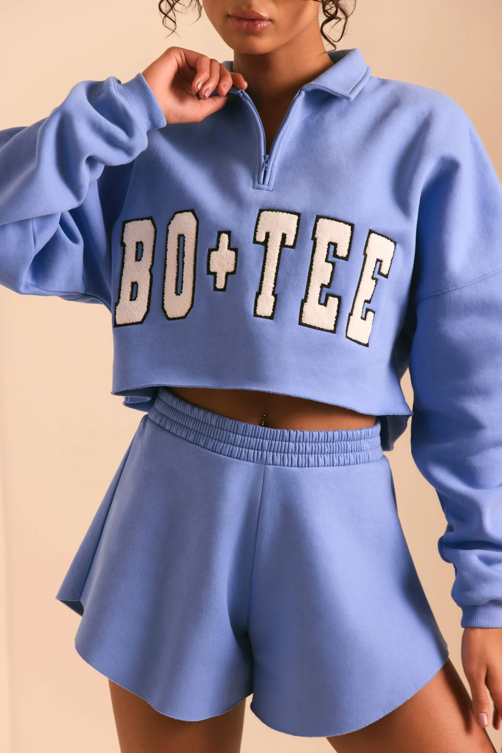 Oh Polly Women'S Clothing Sale - $65 And Under | Women'S Clothing Sale - $40 And Under^Sweat Shorts in Cerulean Blue CeruleanBlue