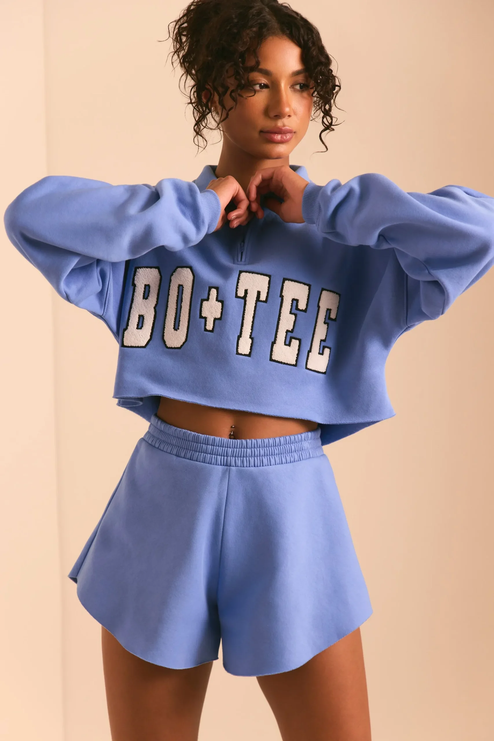Oh Polly Women'S Clothing Sale - $65 And Under | Women'S Clothing Sale - $40 And Under^Sweat Shorts in Cerulean Blue CeruleanBlue