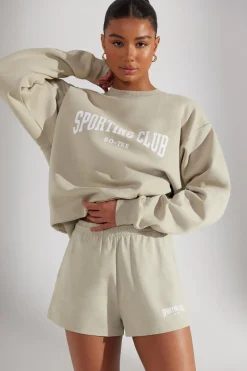 Oh Polly Women'S Clothing Sale - $65 And Under | Women'S Clothing Sale - $40 And Under^Sweat Shorts in Limestone
