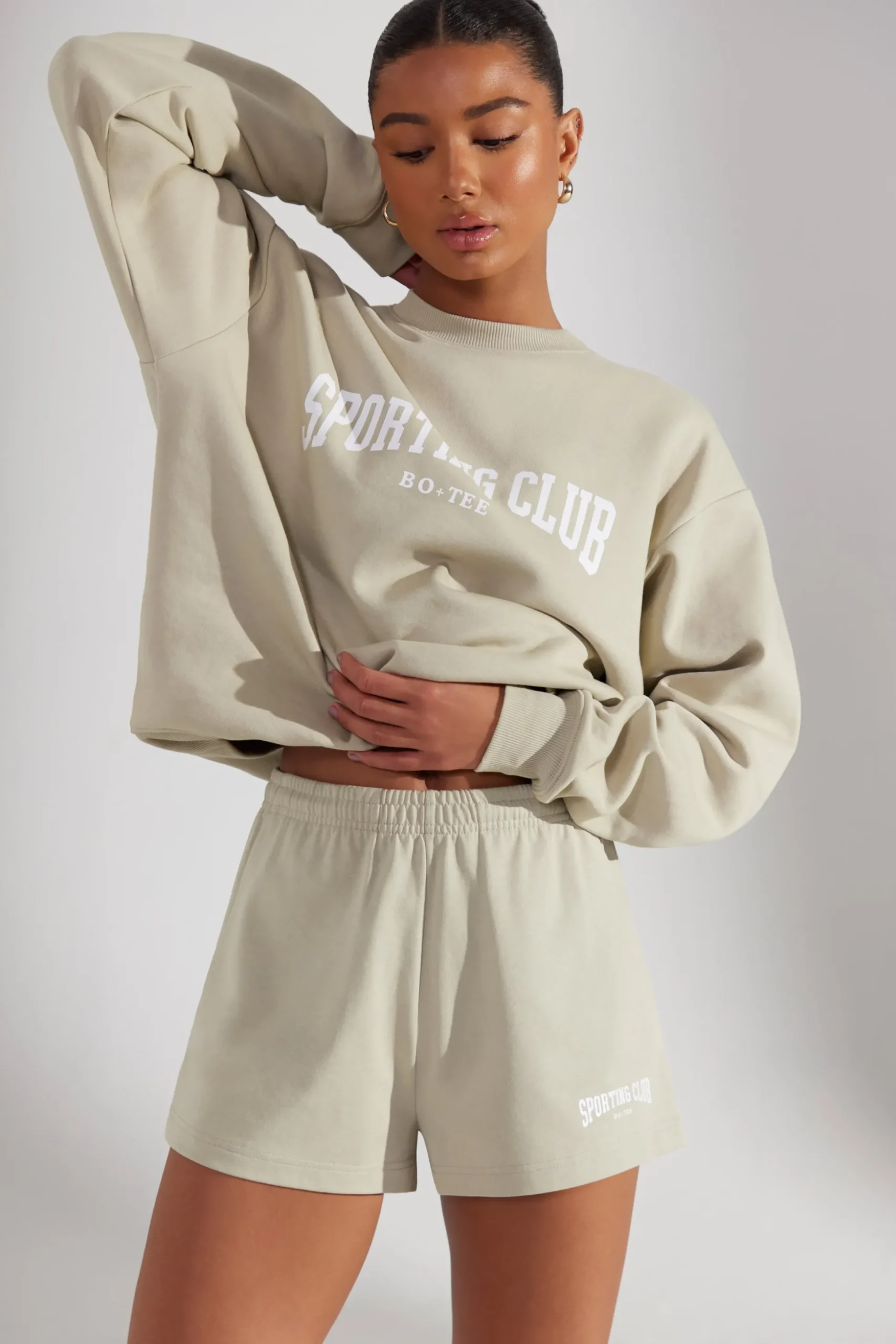Oh Polly Women'S Clothing Sale - $65 And Under | Women'S Clothing Sale - $40 And Under^Sweat Shorts in Limestone