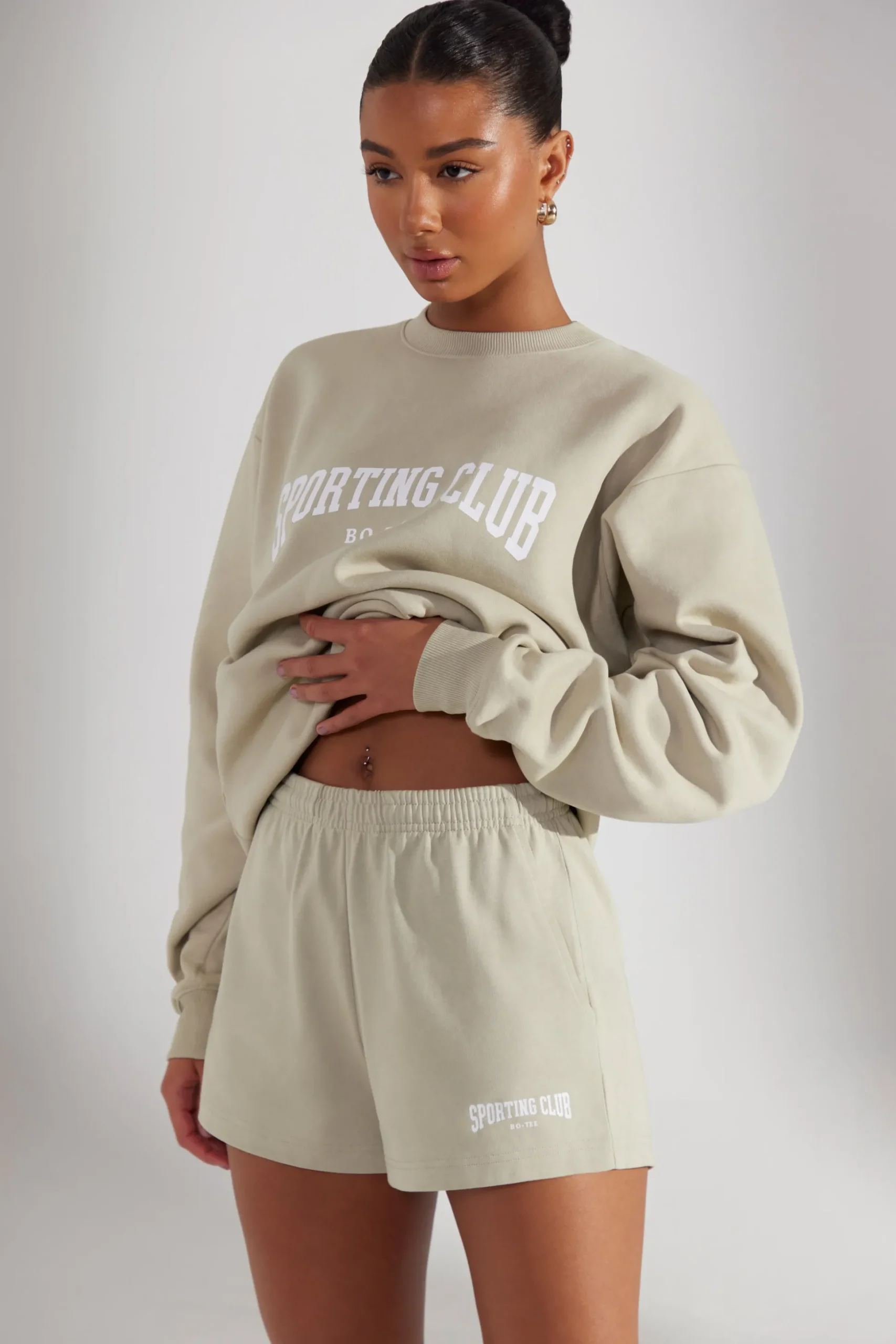 Oh Polly Women'S Clothing Sale - $65 And Under | Women'S Clothing Sale - $40 And Under^Sweat Shorts in Limestone