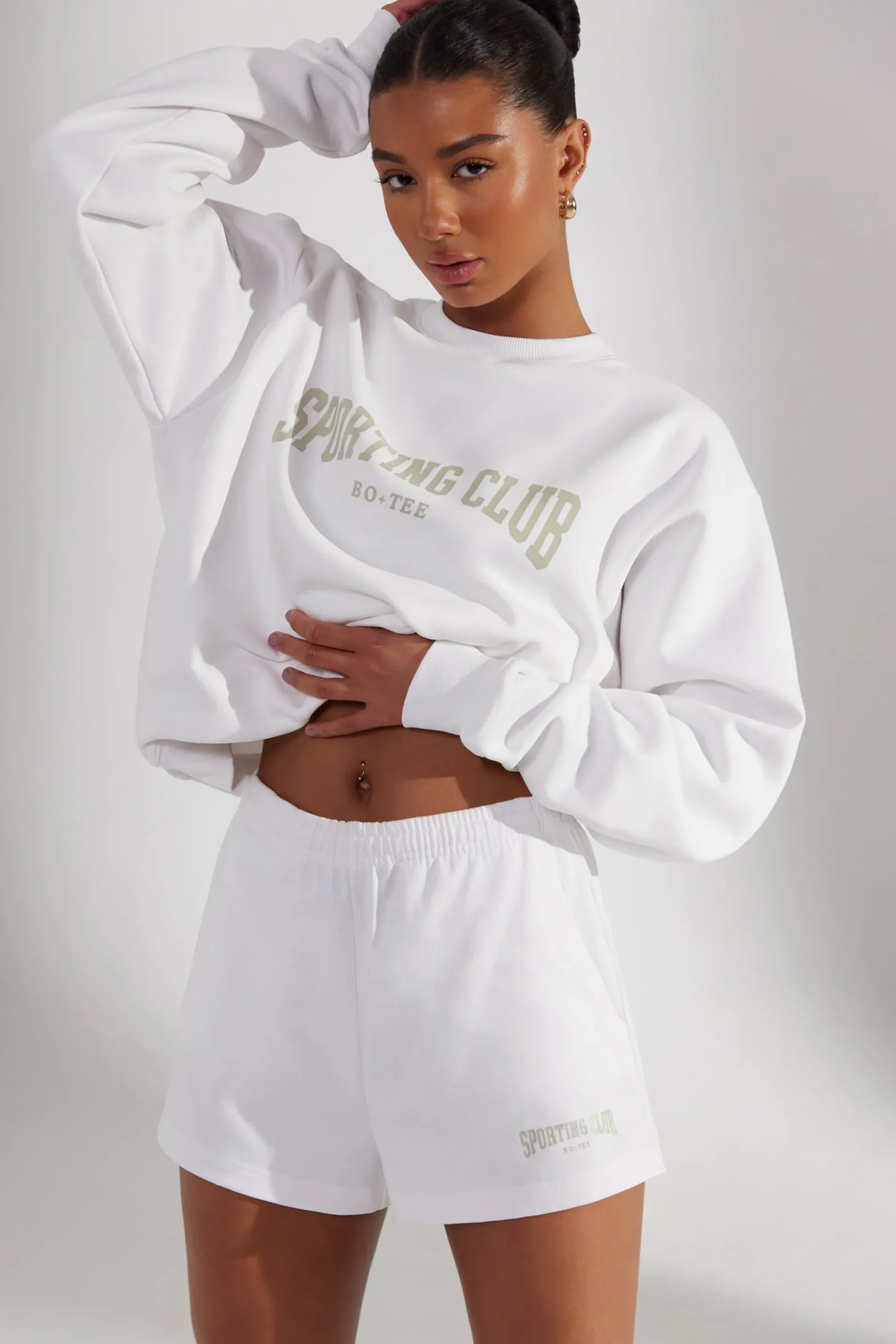 Oh Polly Women'S Clothing Sale - $65 And Under | Women'S Clothing Sale - $40 And Under^Sweat Shorts in White