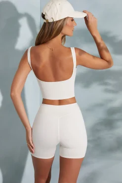 Oh Polly Tops | Elevated Essentials^Sweetheart Neckline Crop Top in Ivory
