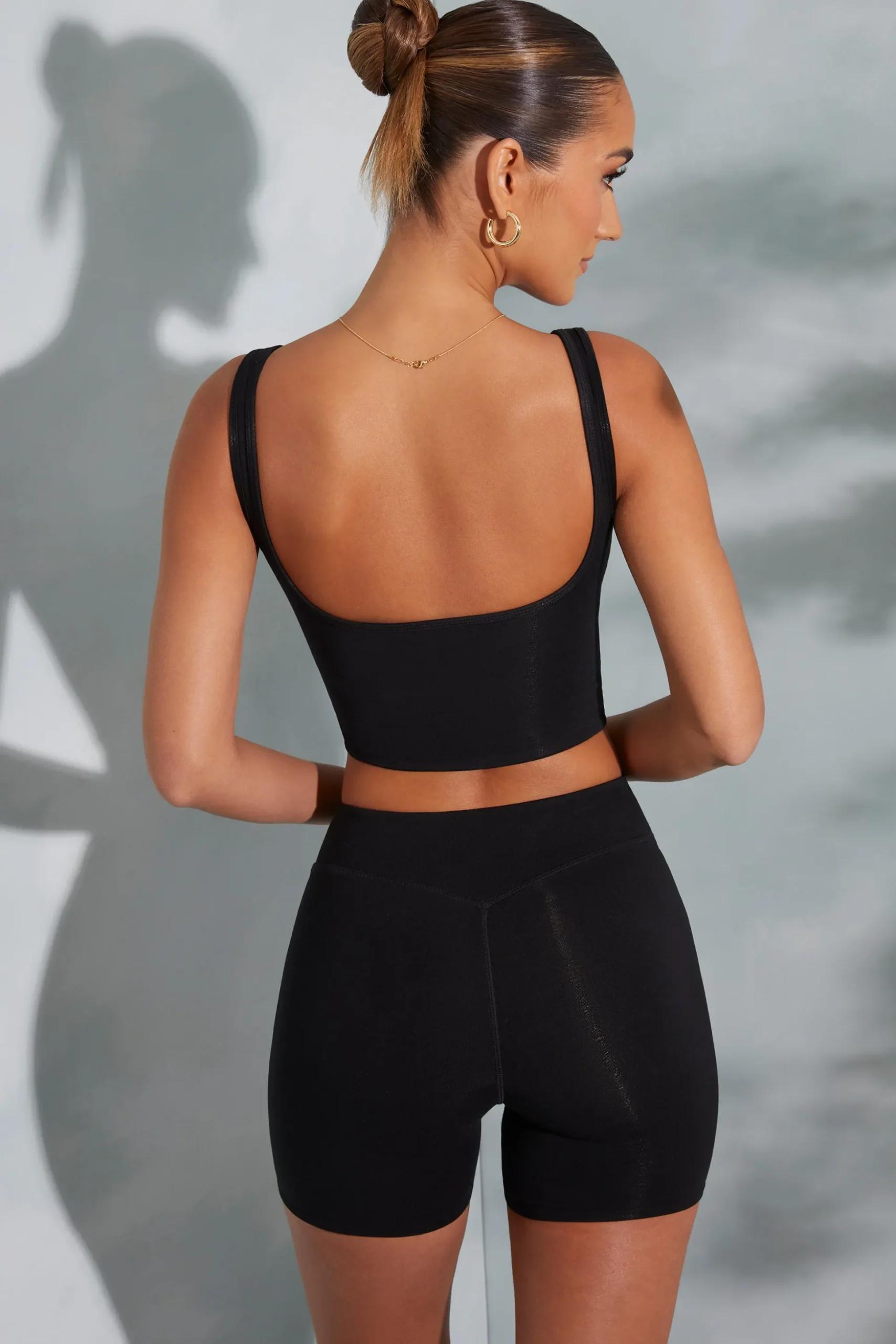 Oh Polly Tops | Elevated Essentials^Sweetheart Neckline Crop Top in Black