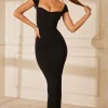 Oh Polly Tencel™ Modal Dresses^Sweetheart Neckline Maxi Dress in Black