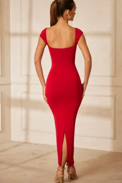 Oh Polly Tencel™ Modal Dresses^Sweetheart Neckline Maxi Dress in Red