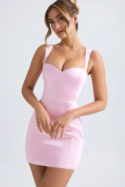 Oh Polly Party Dresses | Birthday^Sweetheart-Neck A-Line Mini Dress in Light Pink LightPink