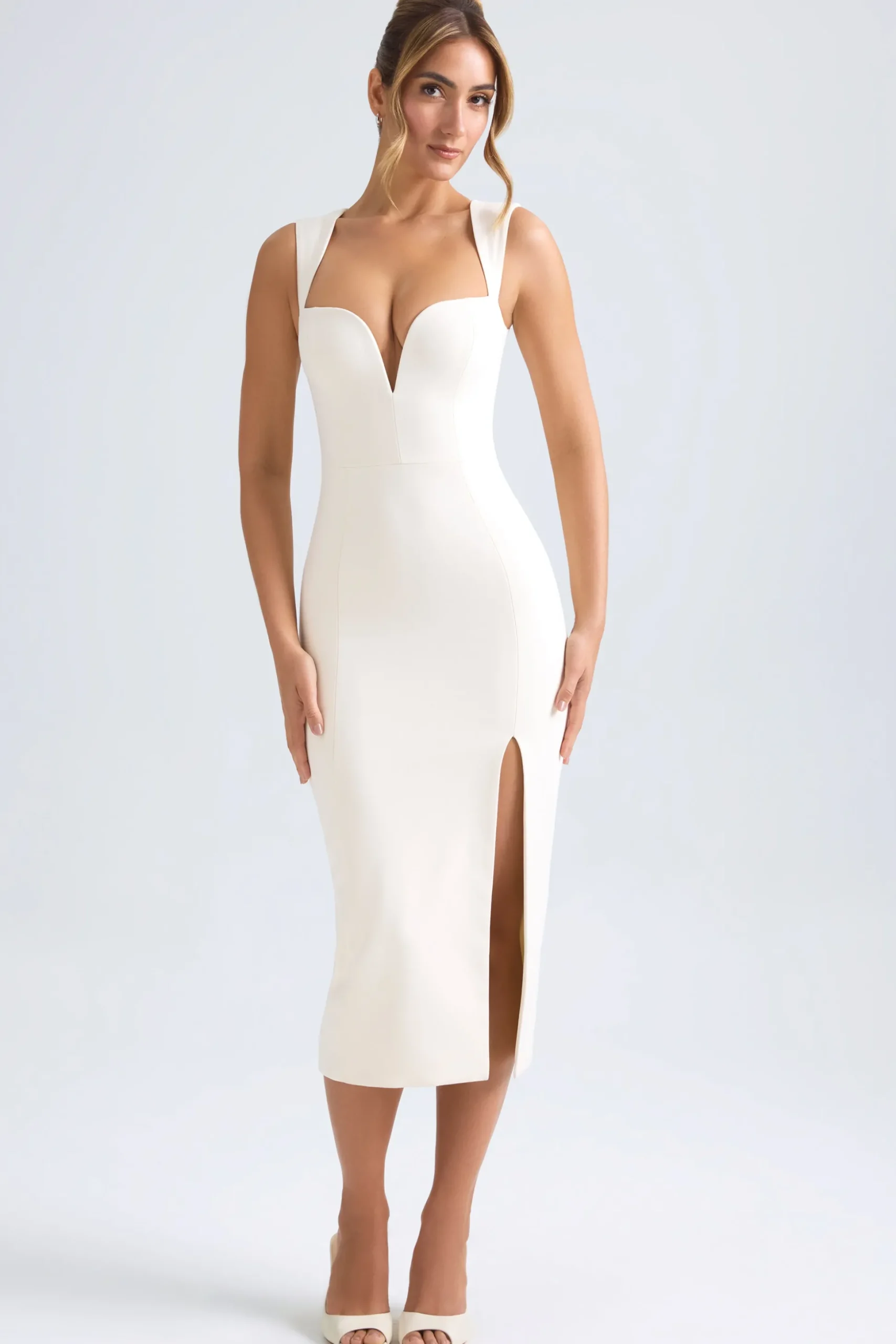 Oh Polly Bride To Be | Graduation Dresses^Sweetheart-Neck Midaxi Dress in Ivory