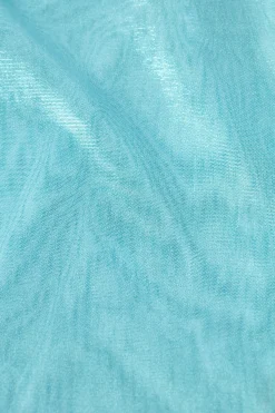 Oh Polly Women'S Clothing Sale - $65 And Under | Women'S Clothing Sale - $40 And Under^Tall Metallic Ruched Cut-Out Flared Jumpsuit in Ice Blue IceBlue