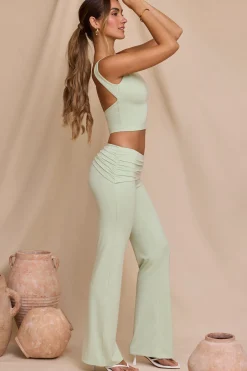 Oh Polly Women'S Clothing Sale - $65 And Under | Women'S Clothing Sale - $40 And Under^Tall Mid-Rise Straight Leg Trousers in Light Sage LightSage