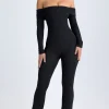 Oh Polly Jumpsuits & Unitards^Tall Modal Off-Shoulder Ruched Jumpsuit in Black