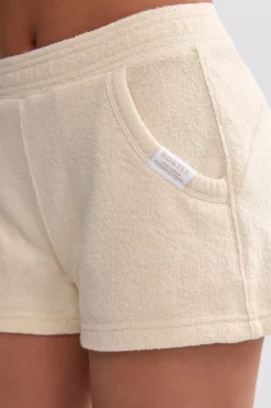 Oh Polly Matching Sets | Shorts^Terry Towelling Shorts in Cream