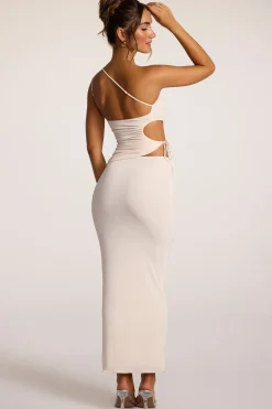 Oh Polly Skirts & Skorts | Bride To Be^Textured Jersey Low-Rise Maxi Skirt in Ivory