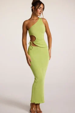 Oh Polly Women'S Clothing Sale - $40 And Under | Women'S Clothing Sale - $65 And Under^Textured Jersey Low-Rise Maxi Skirt in Lime