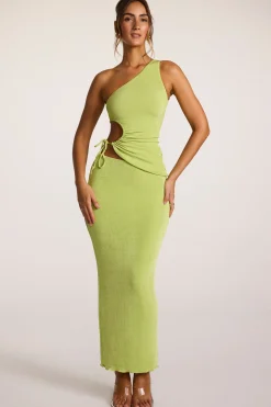 Oh Polly Women'S Clothing Sale - $40 And Under | Women'S Clothing Sale - $65 And Under^Textured Jersey Low-Rise Maxi Skirt in Lime