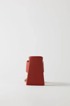 Oh Polly Women'S Clothing Sale - $40 And Under | Women'S Clothing Sale - $65 And Under^Toe Post Leatherette Mule Heels in Terracotta