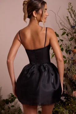 Oh Polly Party Dresses | Birthday^Tulle Skirt Corset Mini Dress in Black