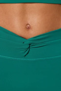 Oh Polly Women'S Clothing Sale - $65 And Under | Women'S Clothing Sale - $40 And Under^Twist Waist Mini Shorts with Pockets in Teal Green TealGreen