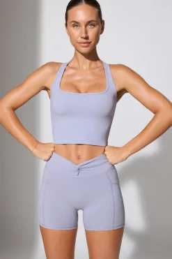 Oh Polly Women'S Clothing Sale - $65 And Under | Women'S Clothing Sale - $40 And Under^Twist Waist Mini Shorts with Pockets in Soft Lavender SoftLavender