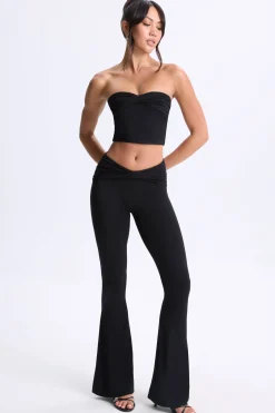 Oh Polly Co-Ords | Tops^Twist-Front Bandeau Top in Black