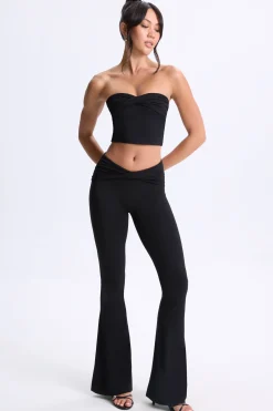 Oh Polly Women'S Clothing Sale - $65 And Under | Women'S Clothing Sale - $40 And Under^Twist-Front Flared Trousers in Black