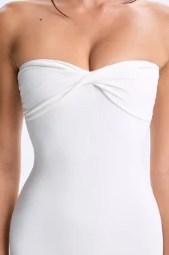 Oh Polly Women'S Clothing Sale - $65 And Under | Women'S Clothing Sale - $40 And Under^Twist-Front Split Hem Flared Jumpsuit in White