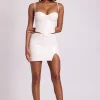 Oh Polly Skirts & Skorts^Vinyl Thigh Split Micro Mini Skirt in White