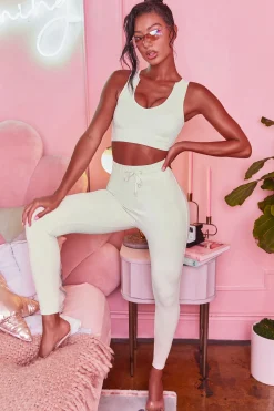 Oh Polly Women'S Clothing Sale - $65 And Under | Women'S Clothing Sale - $40 And Under^We Chillin’ Petite High Waisted Leggings in Cream