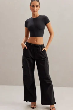 Oh Polly Women'S Clothing Sale - $65 And Under | Women'S Clothing Sale - $40 And Under^Wide Leg Cargo Trousers in Black