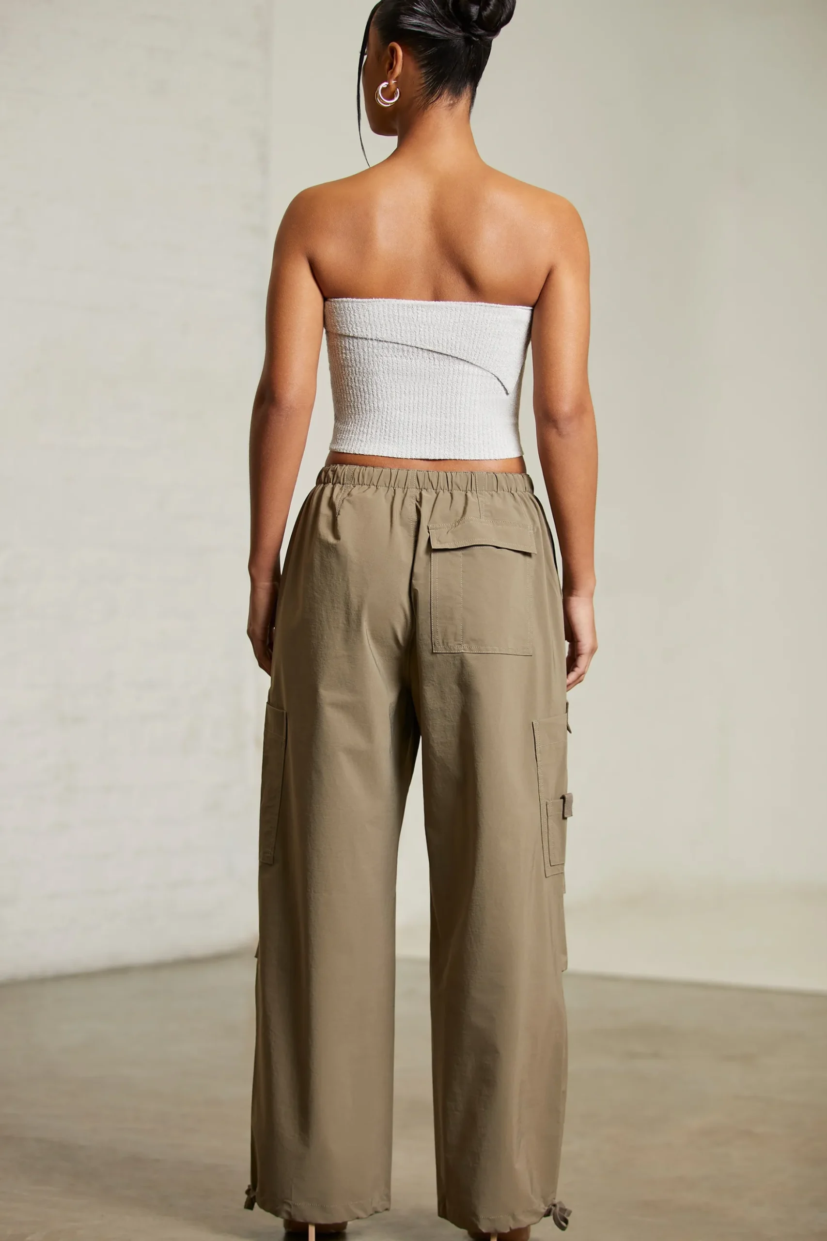 Oh Polly Women'S Clothing Sale - $65 And Under | Women'S Clothing Sale - $40 And Under^Wide Leg Cargo Trousers in Green