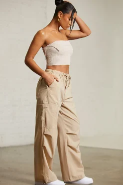 Oh Polly Women'S Clothing Sale - $65 And Under | Women'S Clothing Sale - $40 And Under^Wide Leg Cargo Trousers in Beige