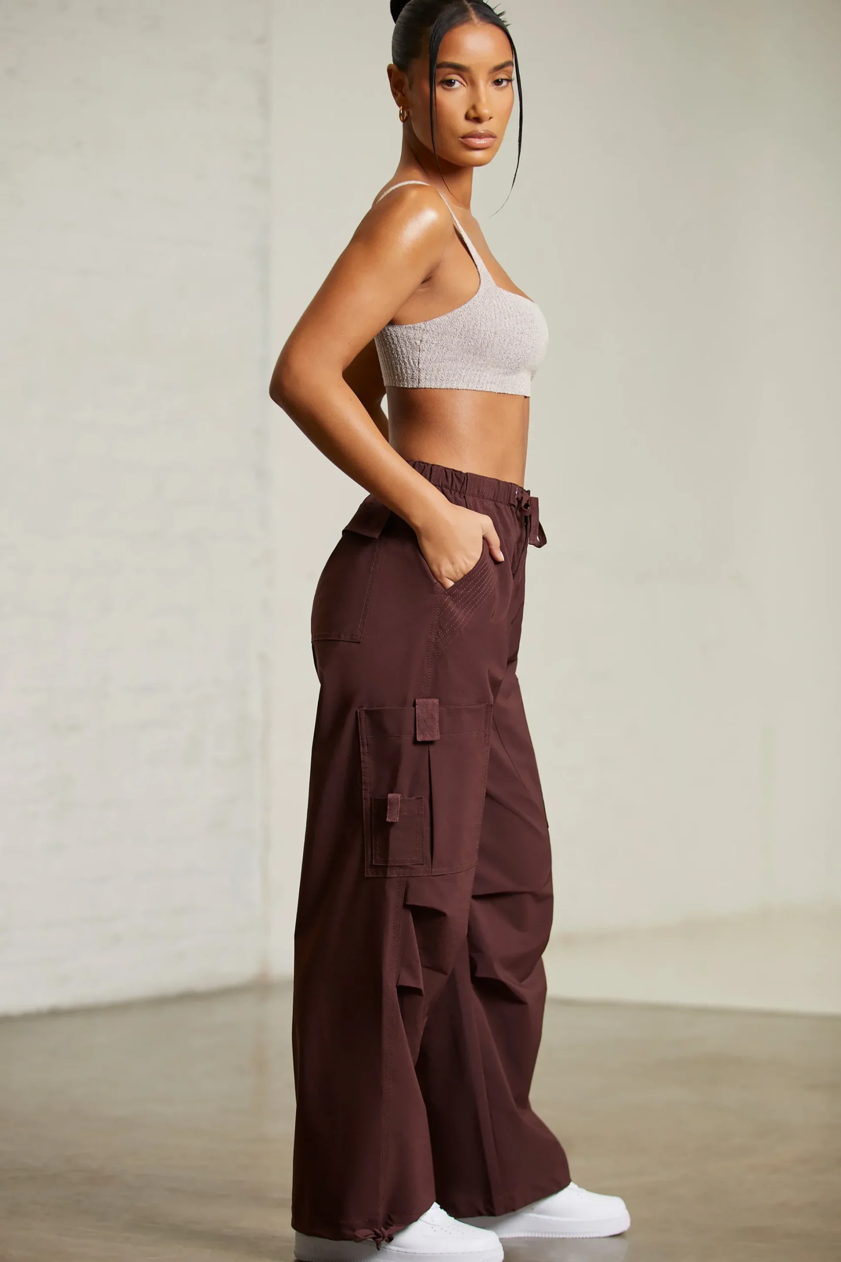 Oh Polly Women'S Clothing Sale - $65 And Under | Women'S Clothing Sale - $40 And Under^Wide Leg Cargo Trousers in Brown