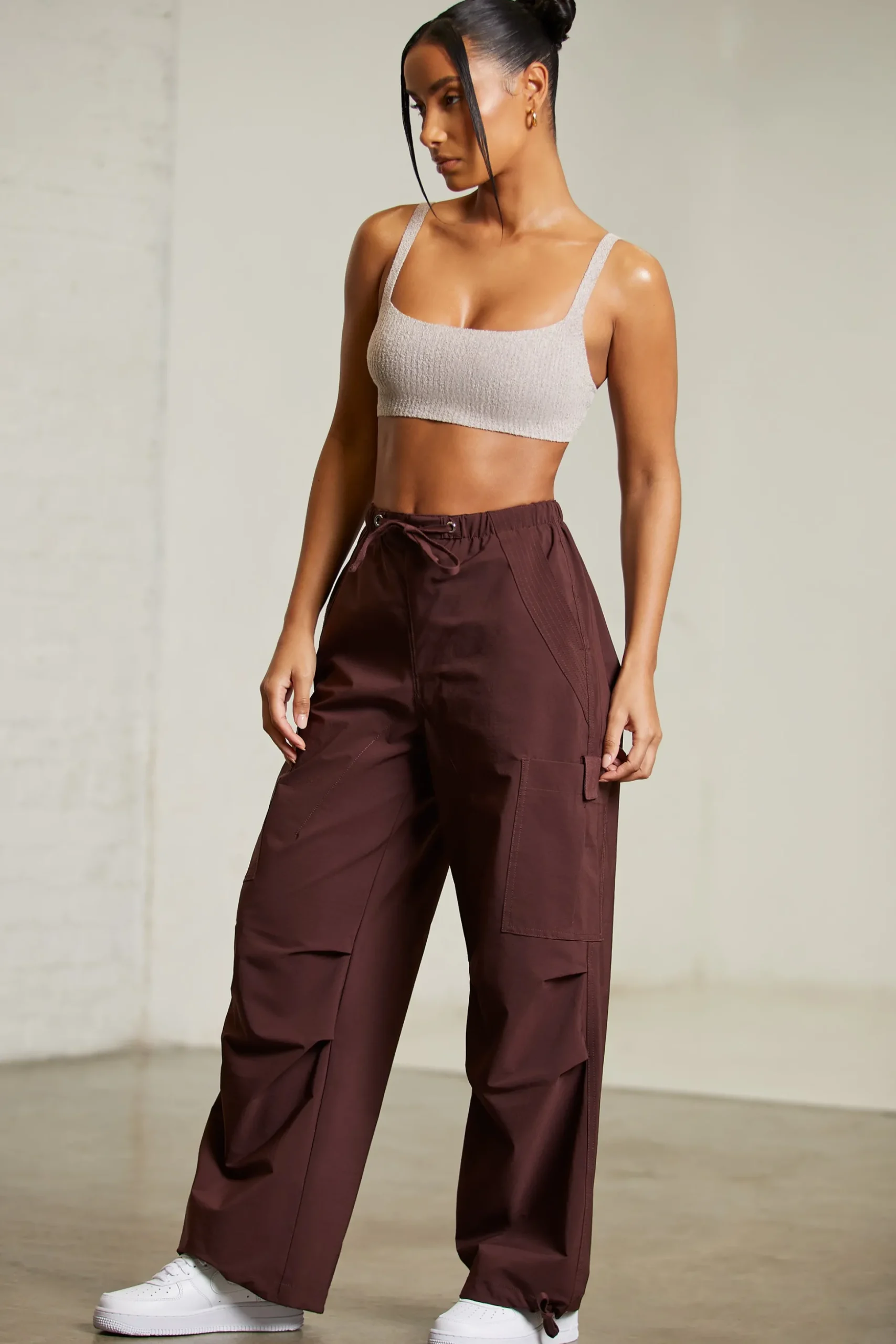 Oh Polly Women'S Clothing Sale - $65 And Under | Women'S Clothing Sale - $40 And Under^Wide Leg Cargo Trousers in Brown