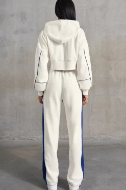 Oh Polly Tracksuits | Matching Sets^Wide Leg Sweatpants in White