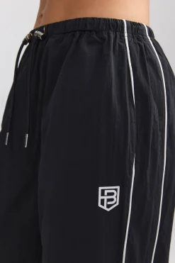 Oh Polly Tracksuits | Matching Sets^Wide-Leg Track Pants in Black